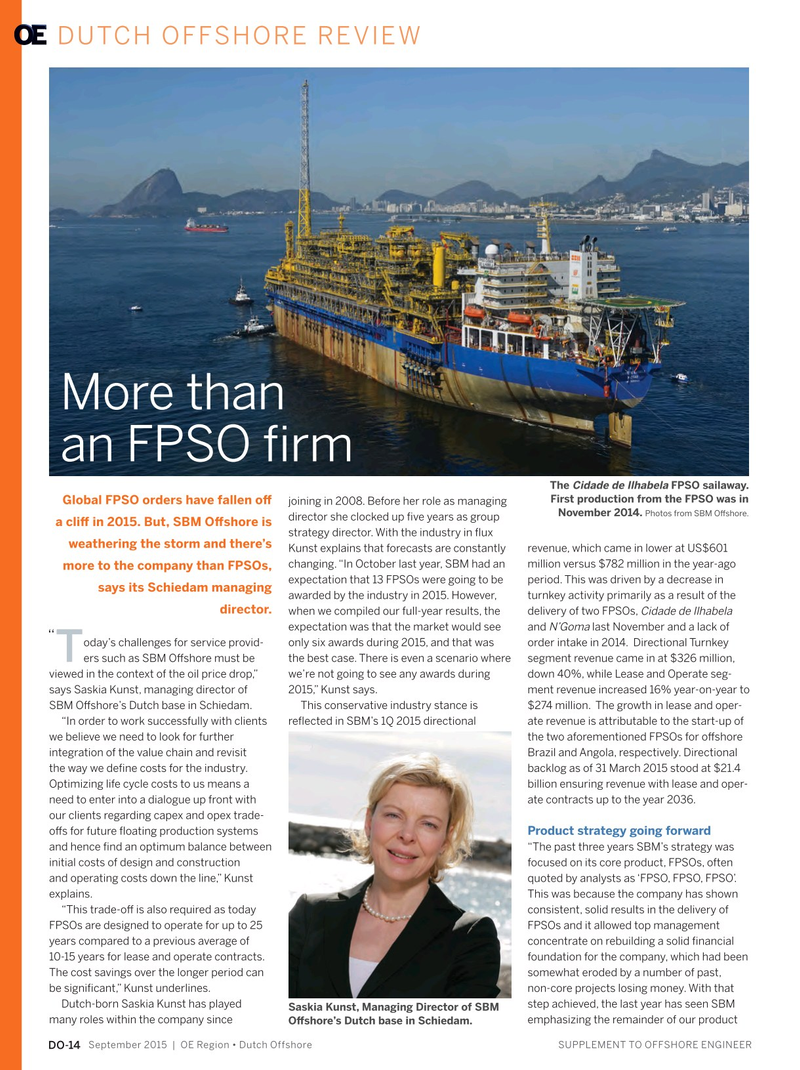 Offshore Engineer Magazine, page 106,  Sep 2015