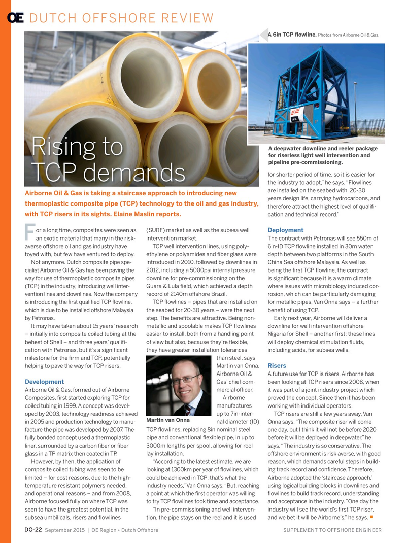 Offshore Engineer Magazine, page 114,  Sep 2015