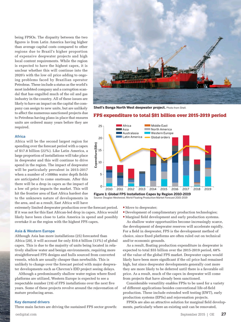 Offshore Engineer Magazine, page 25,  Sep 2015