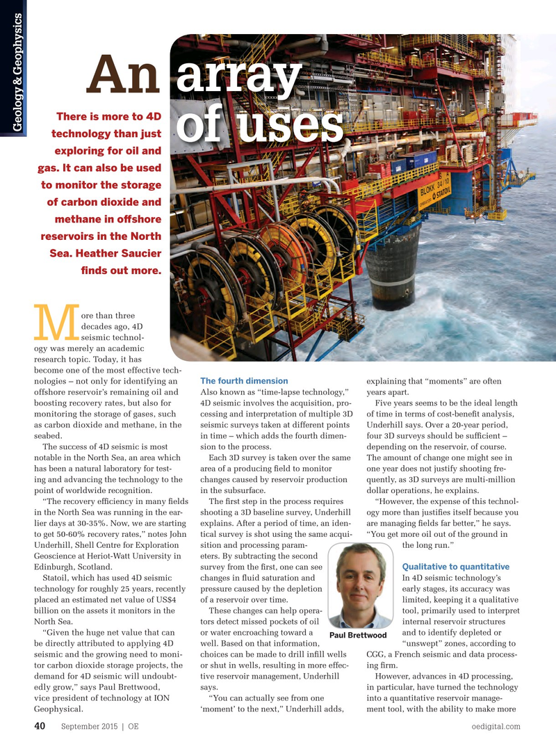 Offshore Engineer Magazine, page 38,  Sep 2015