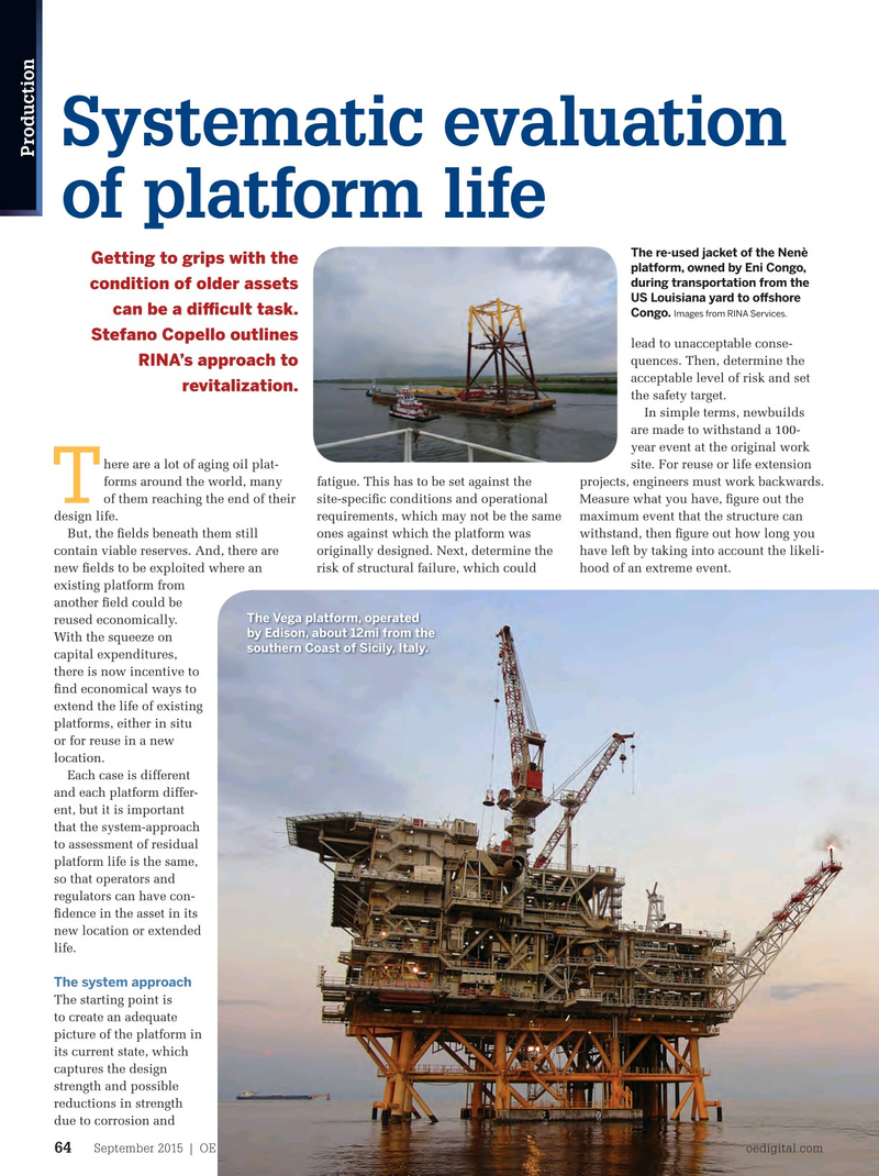 Offshore Engineer Magazine, page 62,  Sep 2015