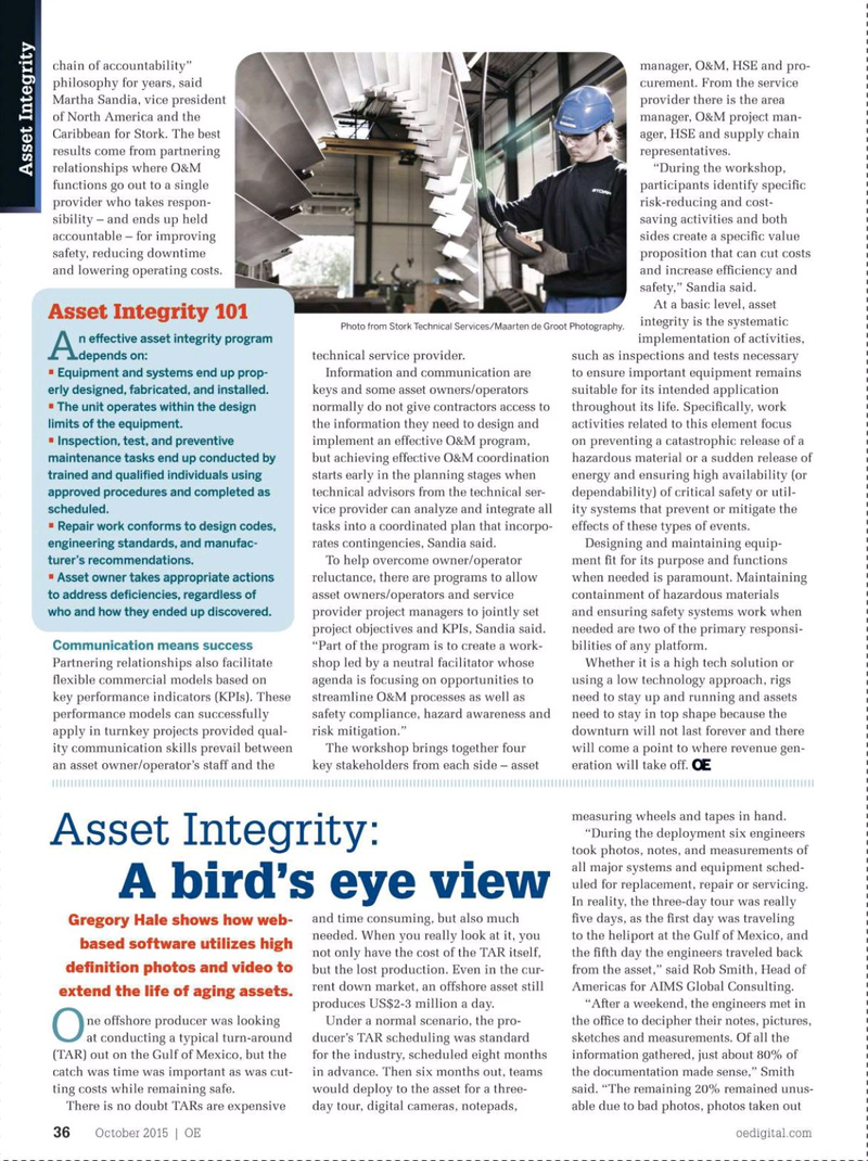 Offshore Engineer Magazine, page 34,  Oct 2015