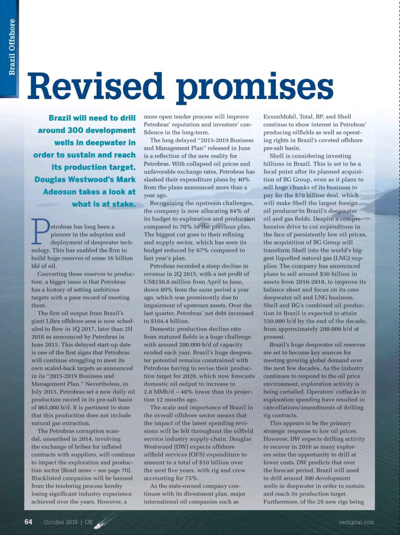 Offshore Engineer Magazine, page 62,  Oct 2015
