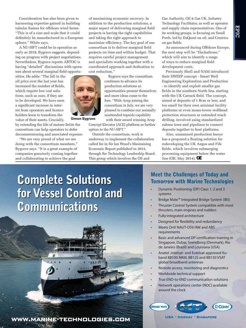 Offshore Engineer Magazine, page 39,  Nov 2015