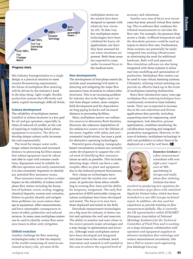 Offshore Engineer Magazine, page 43,  Nov 2015