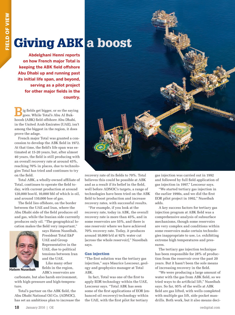 Offshore Engineer Magazine, page 16,  Jan 2016