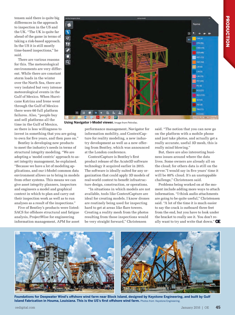 Offshore Engineer Magazine, page 43,  Jan 2016