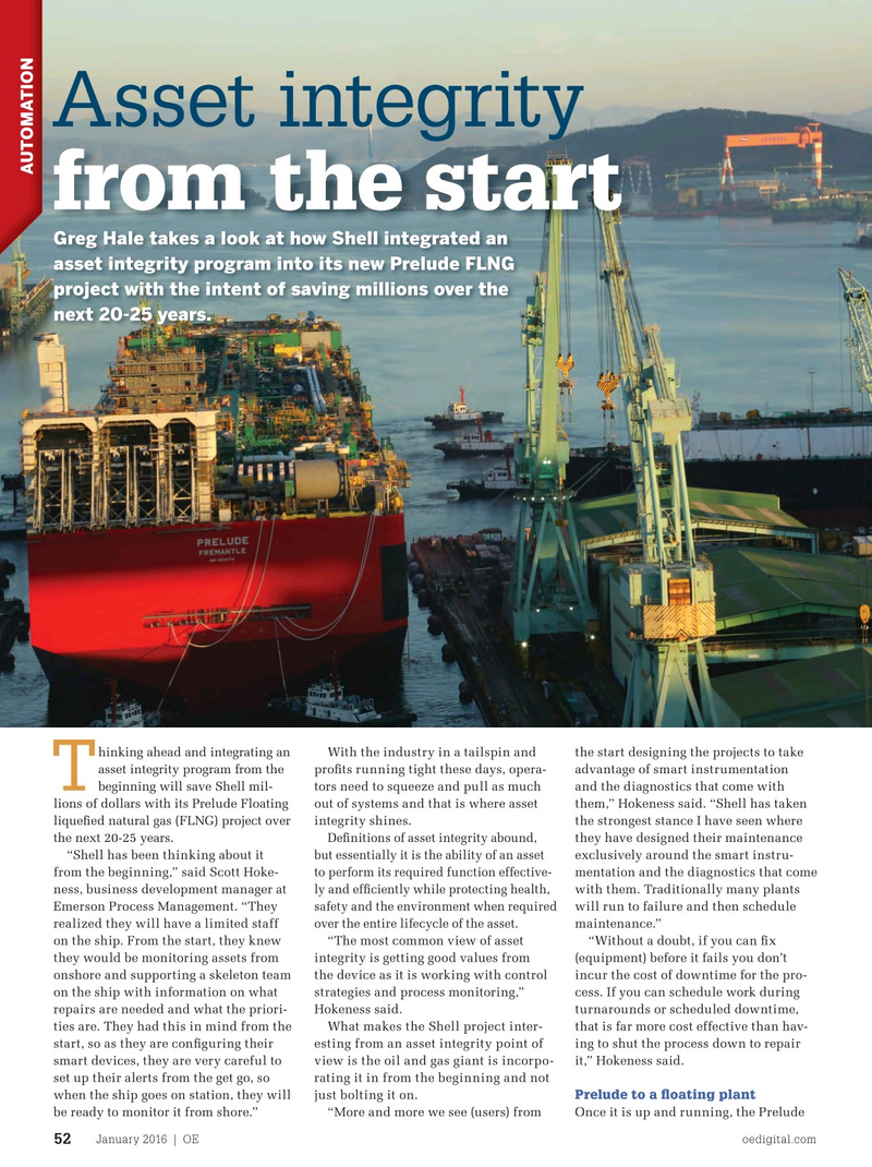 Offshore Engineer Magazine, page 50,  Jan 2016