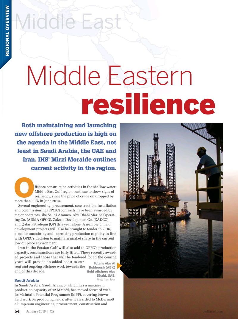 Offshore Engineer Magazine, page 52,  Jan 2016