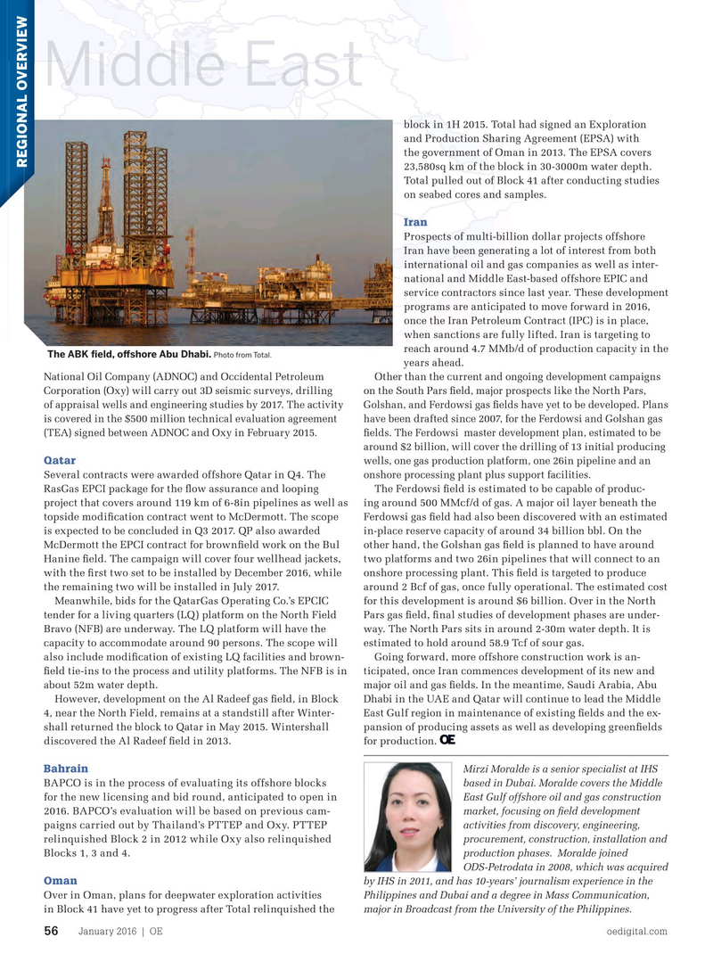 Offshore Engineer Magazine, page 54,  Jan 2016