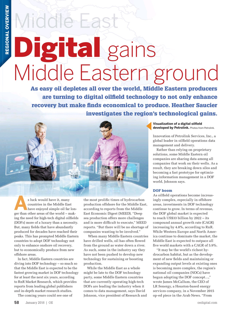 Offshore Engineer Magazine, page 56,  Jan 2016