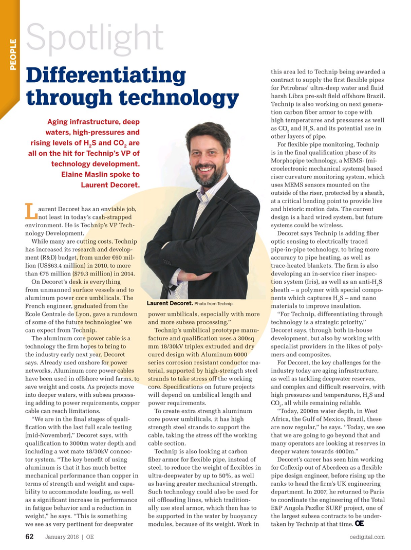 Offshore Engineer Magazine, page 60,  Jan 2016