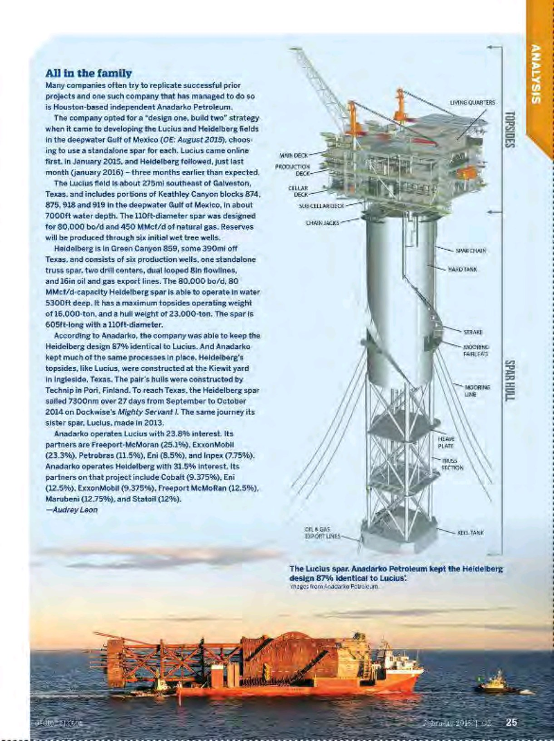 Offshore Engineer Magazine, page 23,  Feb 2016