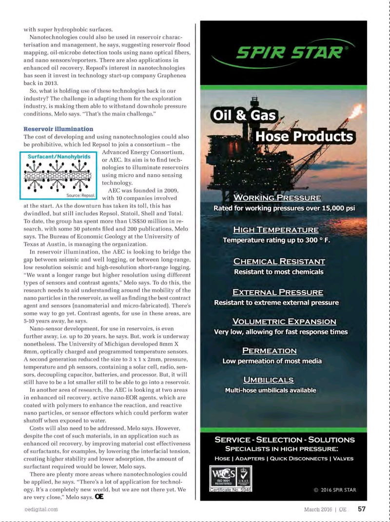 Offshore Engineer Magazine, page 55,  Mar 2016