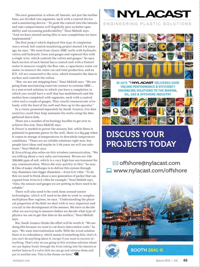 Offshore Engineer Magazine, page 63,  Mar 2016