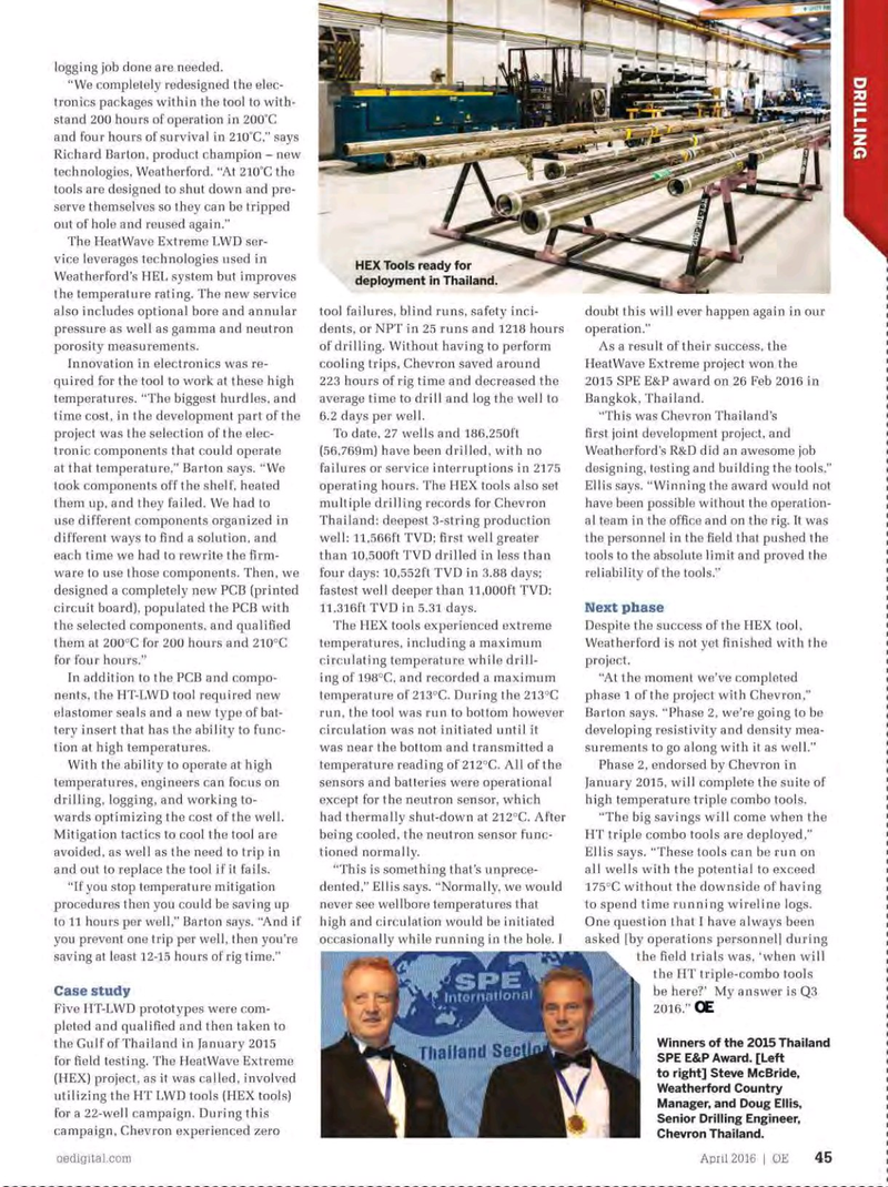 Offshore Engineer Magazine, page 43,  Apr 2016