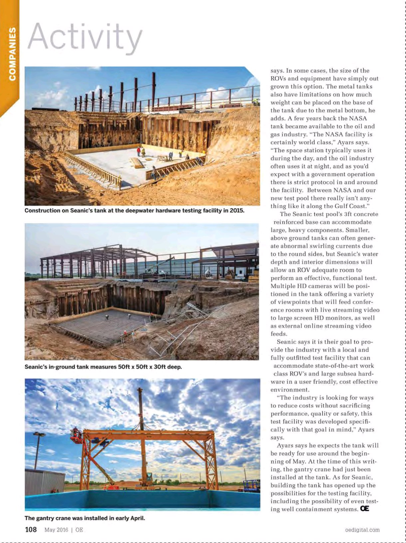 Offshore Engineer Magazine, page 106,  May 2016