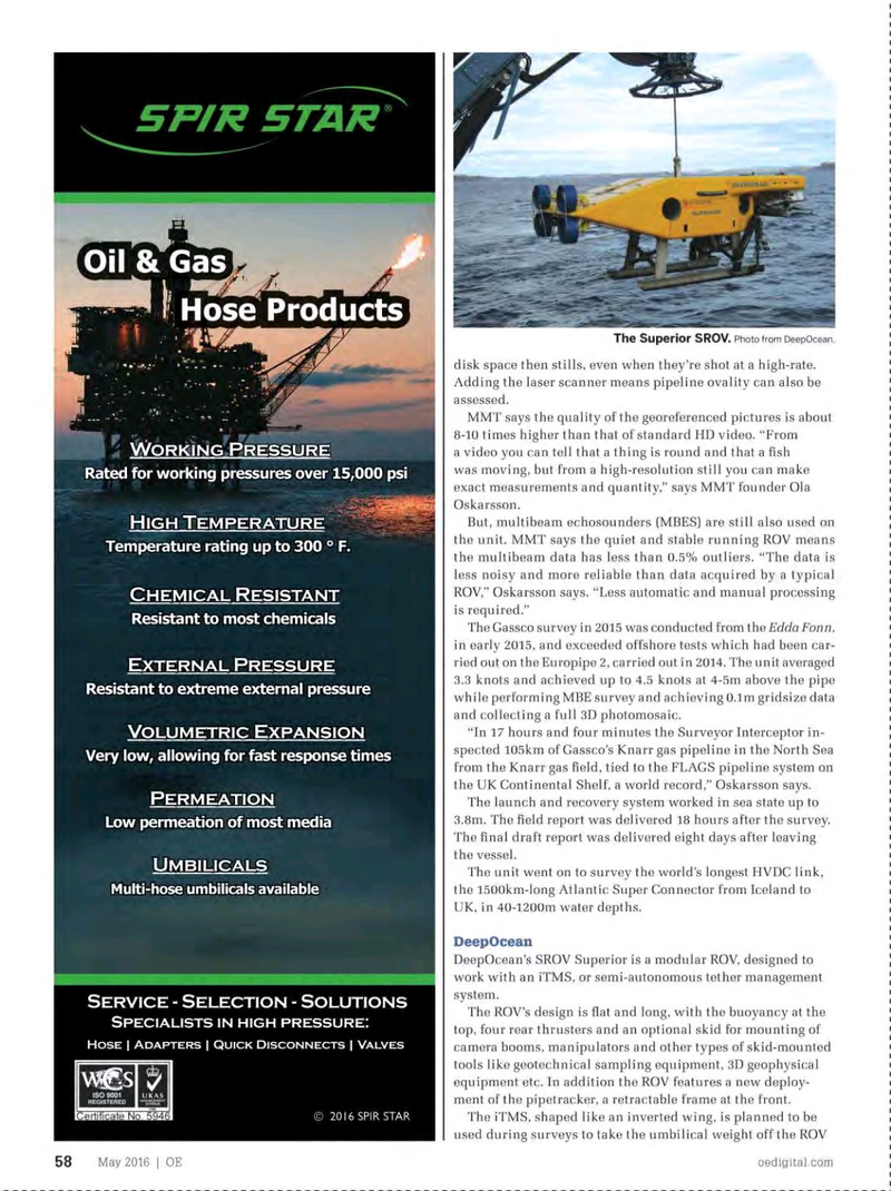 Offshore Engineer Magazine, page 56,  May 2016
