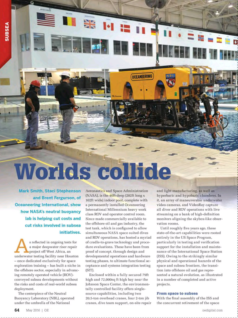 Offshore Engineer Magazine, page 62,  May 2016