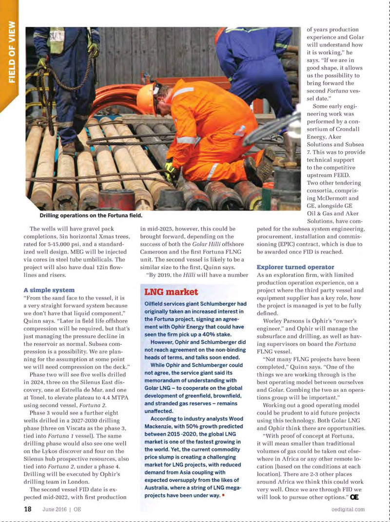 Offshore Engineer Magazine, page 16,  Jun 2016