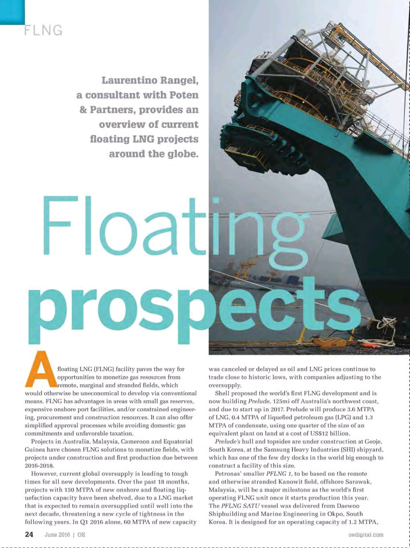 Offshore Engineer Magazine, page 22,  Jun 2016