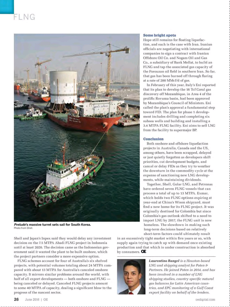 Offshore Engineer Magazine, page 24,  Jun 2016