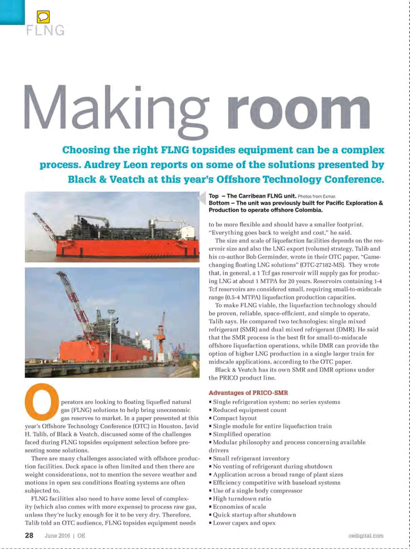 Offshore Engineer Magazine, page 26,  Jun 2016