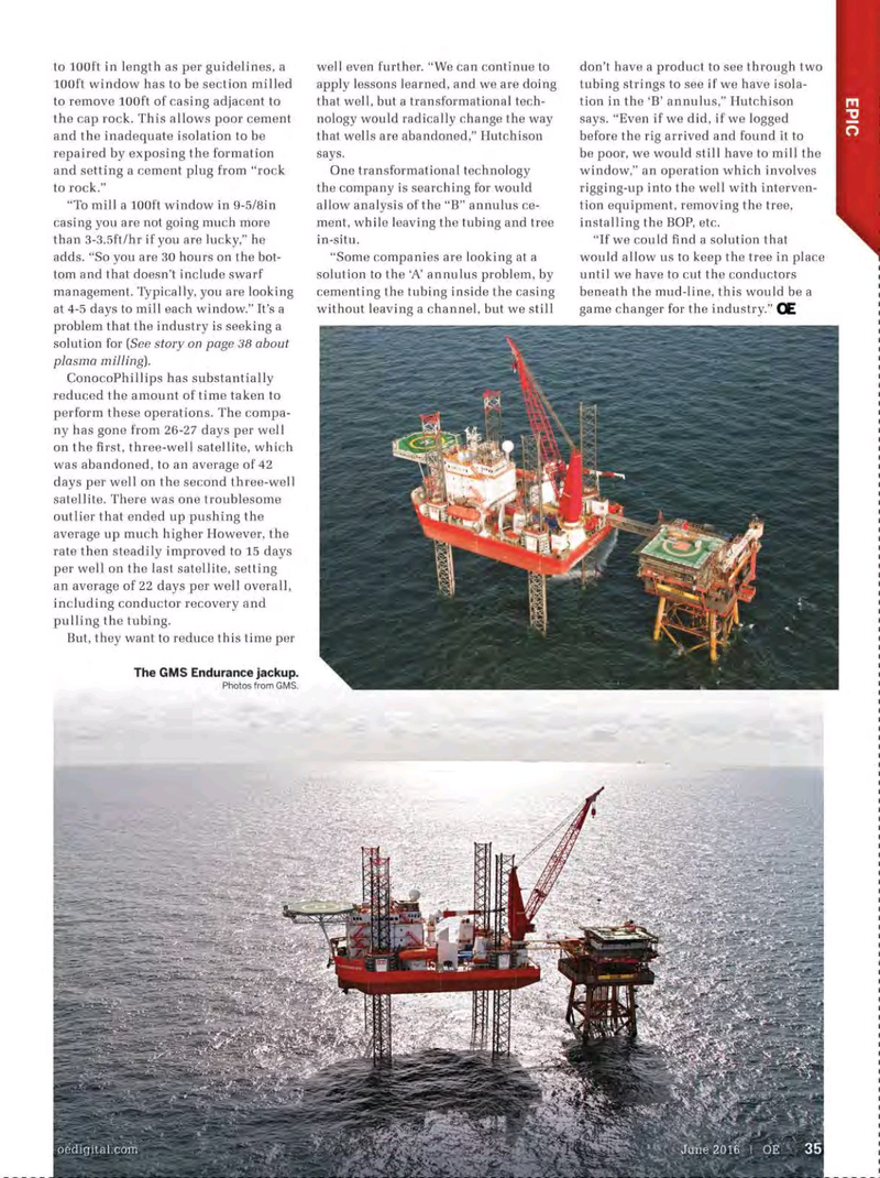 Offshore Engineer Magazine, page 33,  Jun 2016