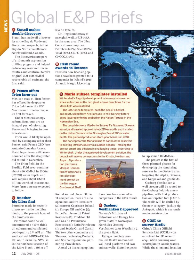 Offshore Engineer Magazine, page 10,  Jul 2016