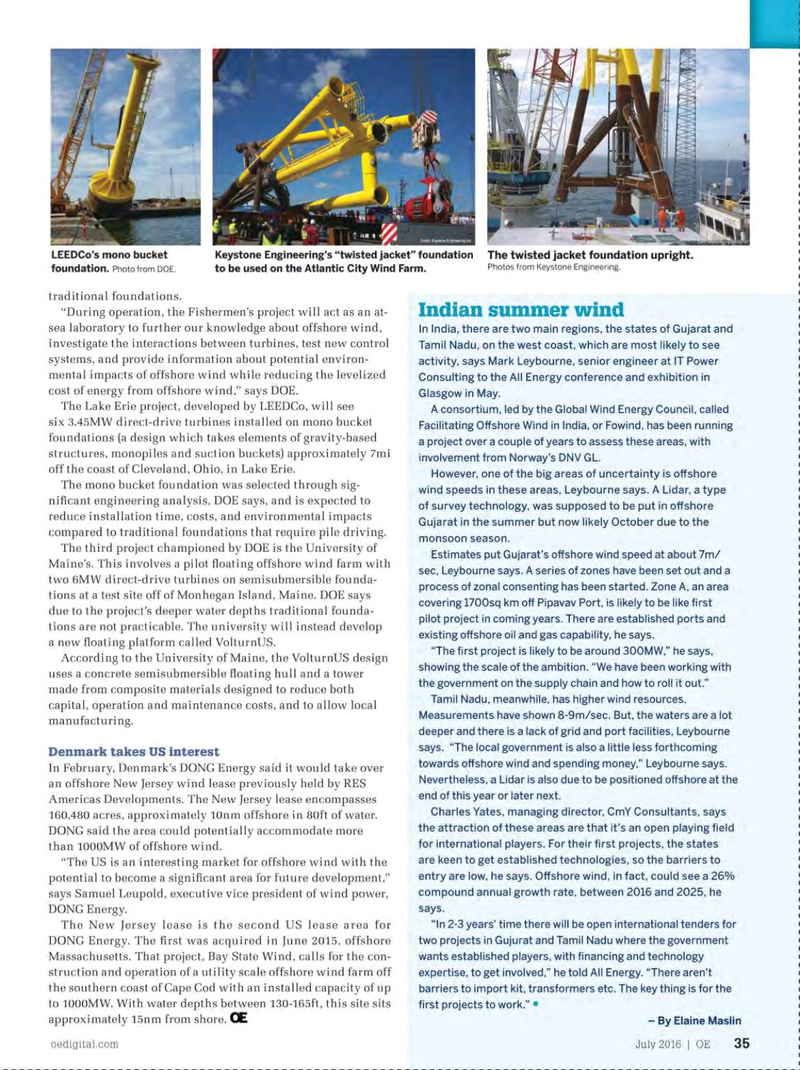 Offshore Engineer Magazine, page 33,  Jul 2016