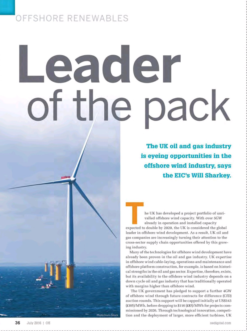 Offshore Engineer Magazine, page 34,  Jul 2016