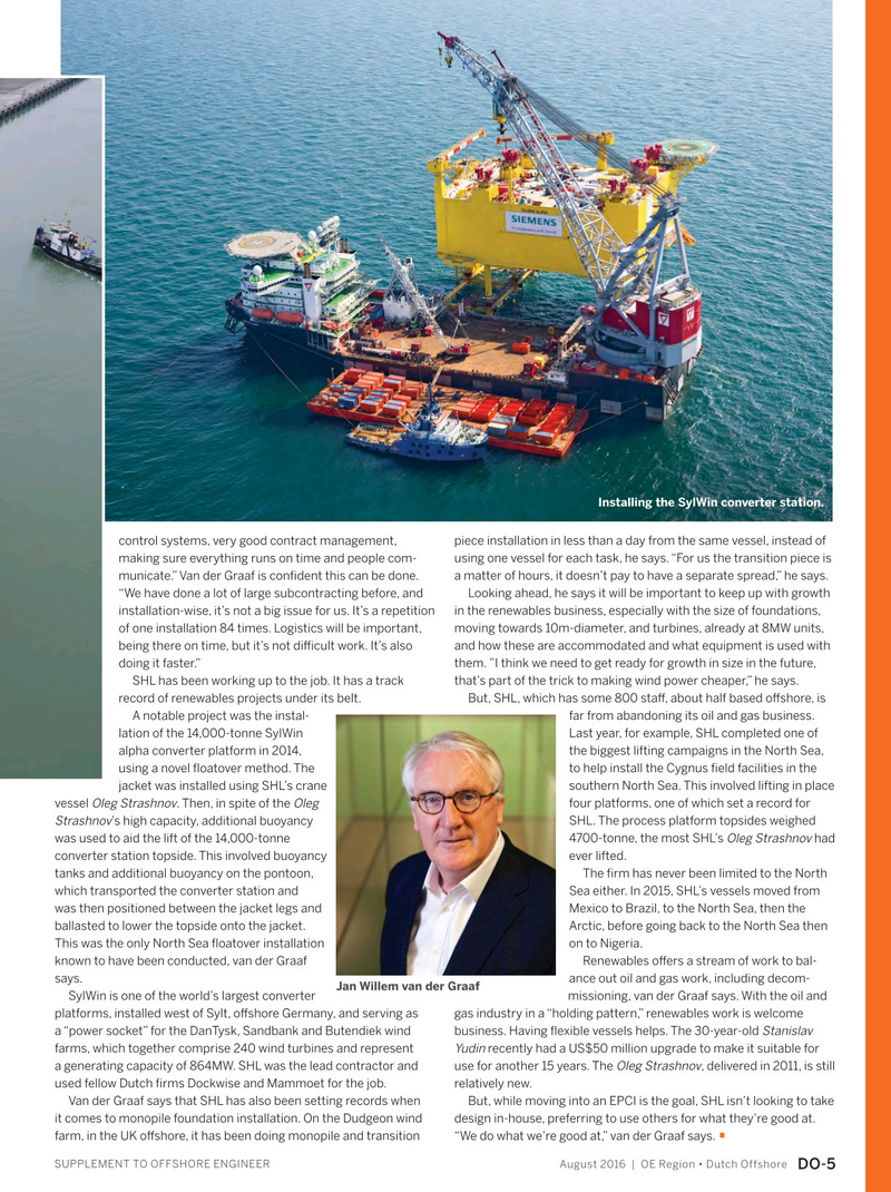 Offshore Engineer Magazine, page 69,  Aug 2016