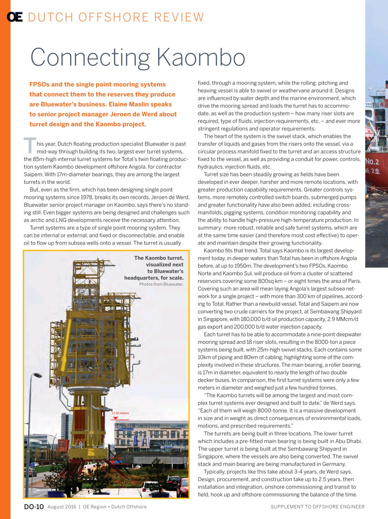 Offshore Engineer Magazine, page 74,  Aug 2016