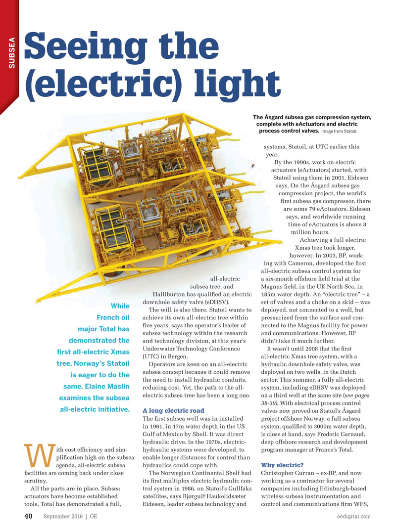 Offshore Engineer Magazine, page 38,  Sep 2016