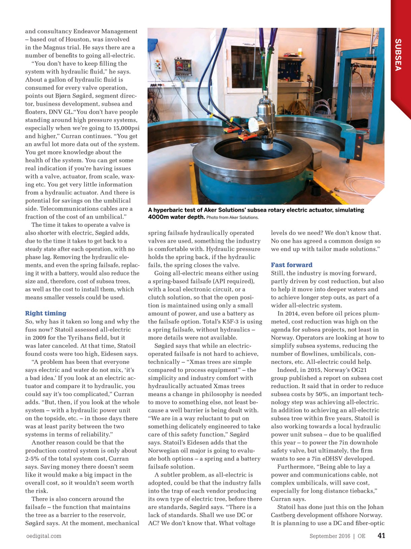 Offshore Engineer Magazine, page 39,  Sep 2016