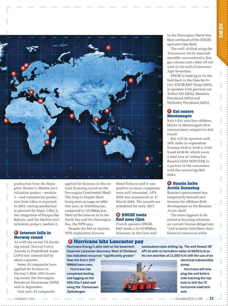 Offshore Engineer Magazine, page 9,  Oct 2016