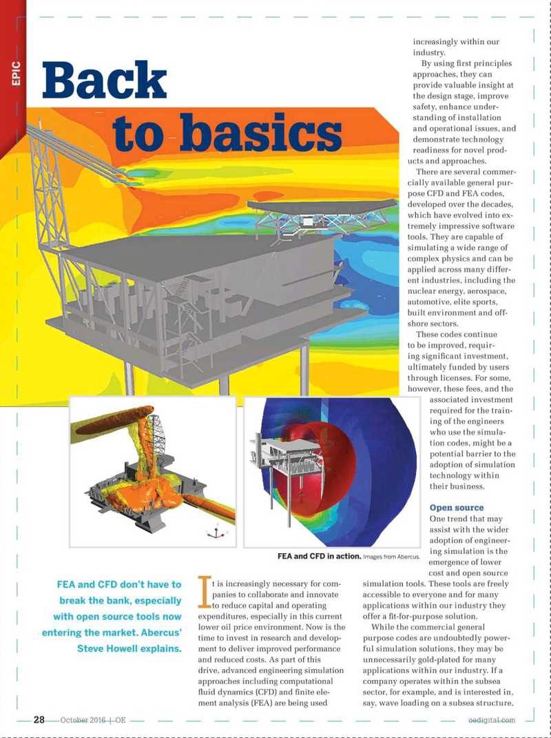 Offshore Engineer Magazine, page 26,  Oct 2016