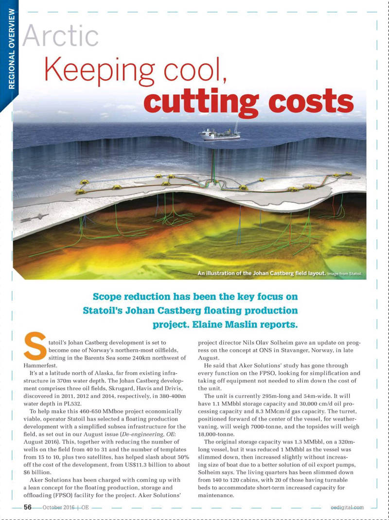 Offshore Engineer Magazine, page 54,  Oct 2016