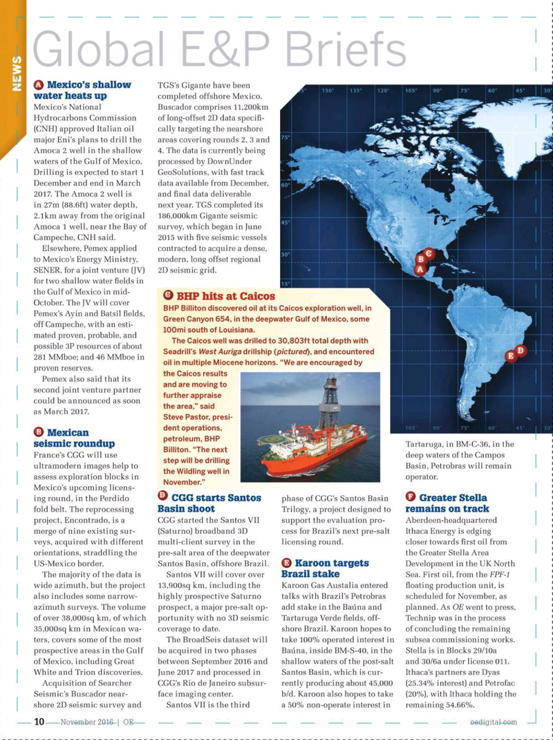 Offshore Engineer Magazine, page 8,  Nov 2016