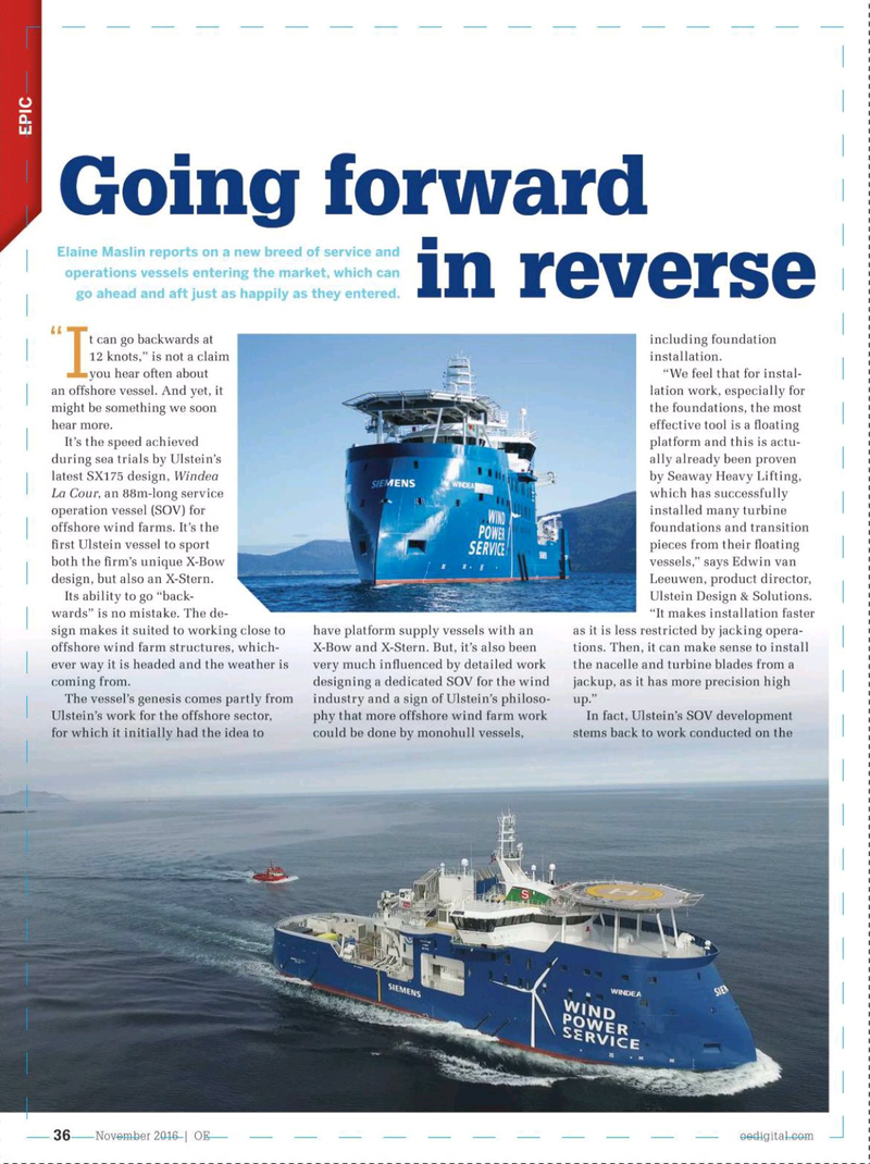Offshore Engineer Magazine, page 34,  Nov 2016
