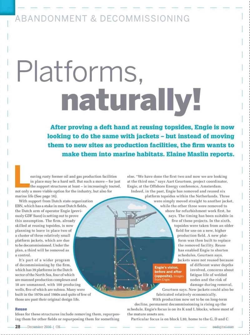 Offshore Engineer Magazine, page 26,  Dec 2016