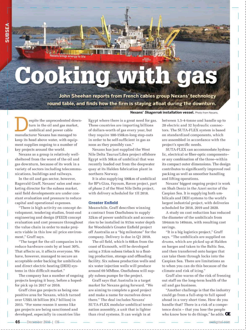 Offshore Engineer Magazine, page 44,  Dec 2016