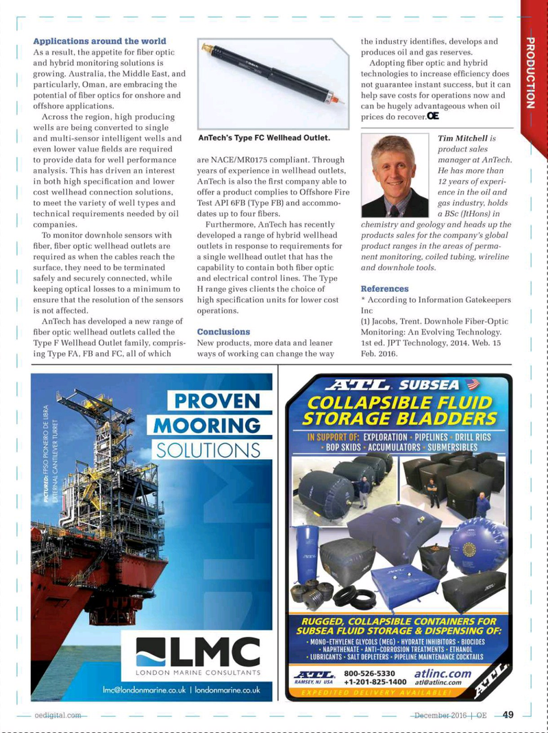 Offshore Engineer Magazine, page 47,  Dec 2016