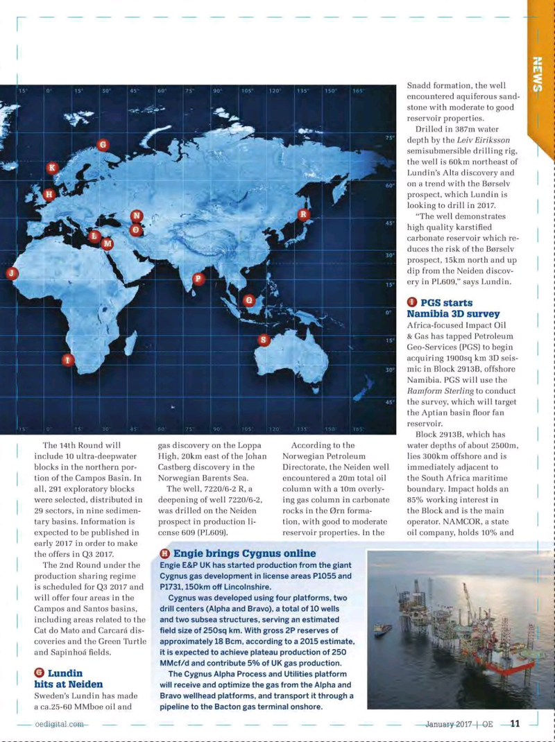 Offshore Engineer Magazine, page 9,  Jan 2017