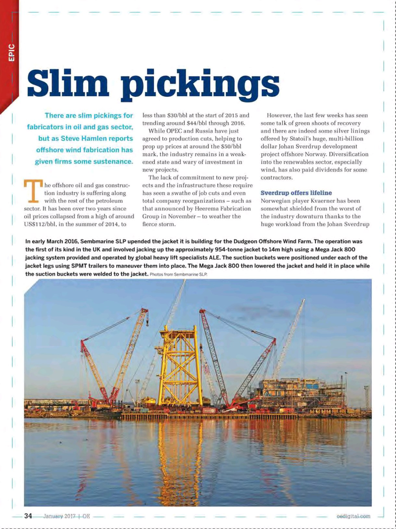 Offshore Engineer Magazine, page 32,  Jan 2017