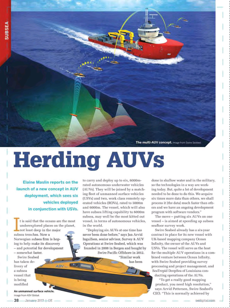 Offshore Engineer Magazine, page 36,  Jan 2017
