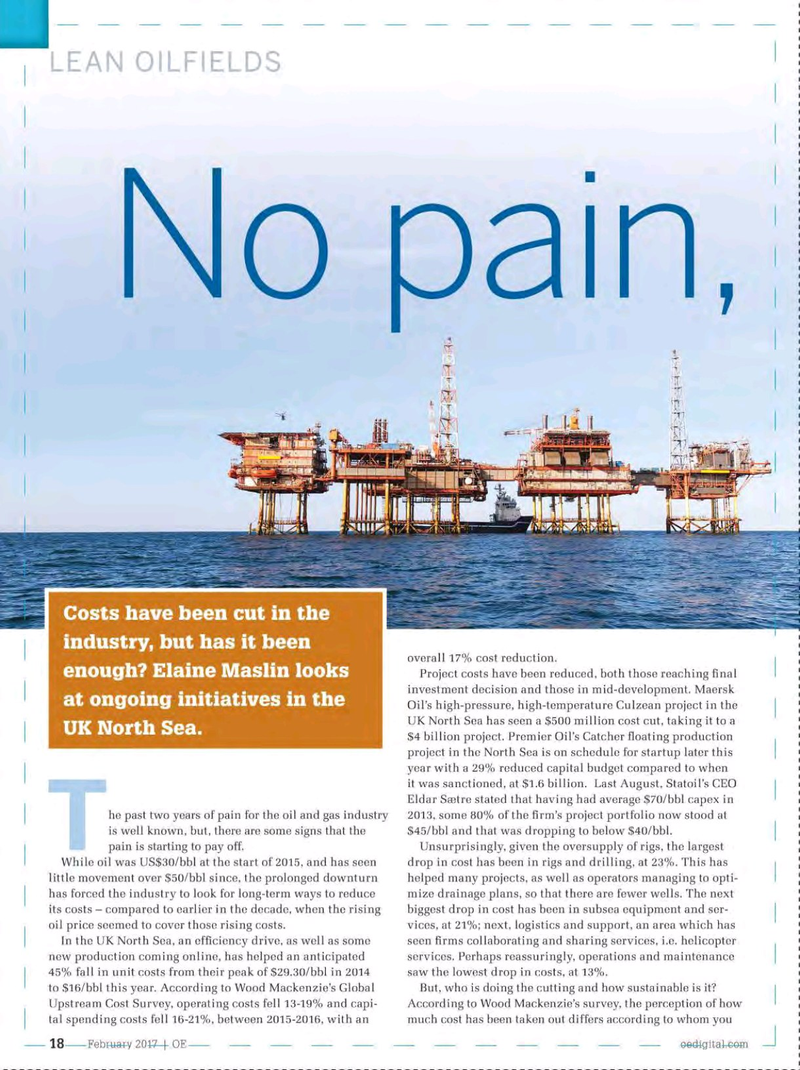 Offshore Engineer Magazine, page 16,  Feb 2017