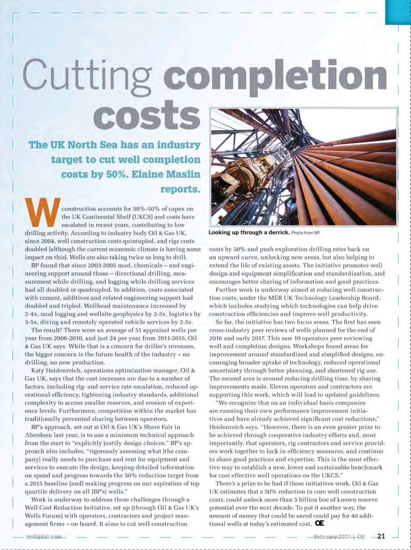 Offshore Engineer Magazine, page 19,  Feb 2017