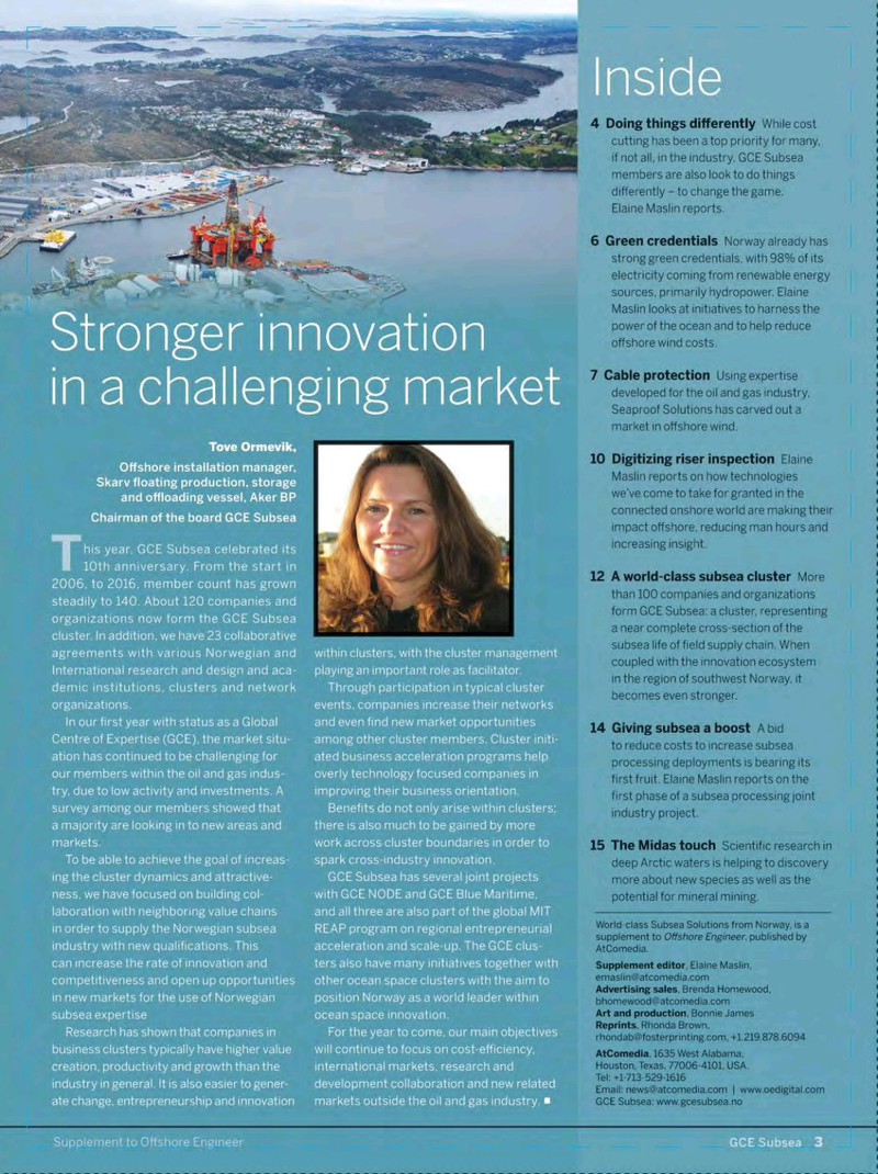 Offshore Engineer Magazine, page 35,  Feb 2017