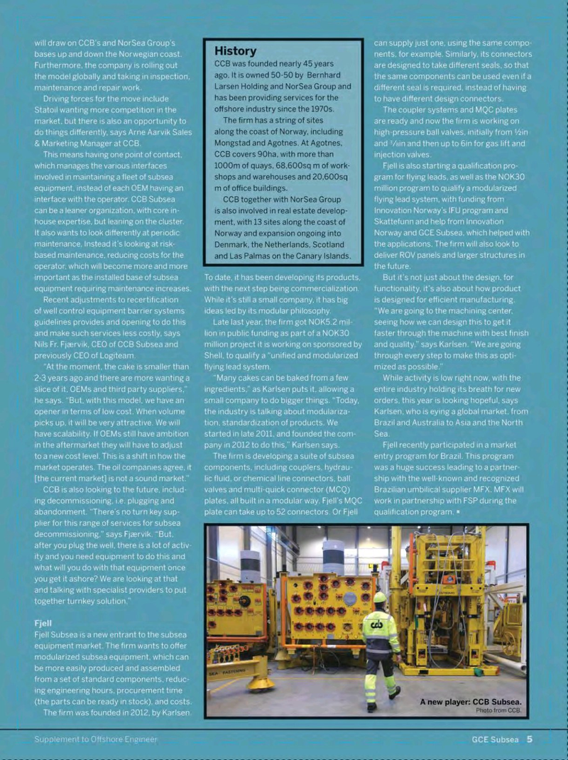 Offshore Engineer Magazine, page 37,  Feb 2017